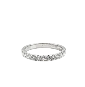 18ct White Gold Claw Set Eternity Ring