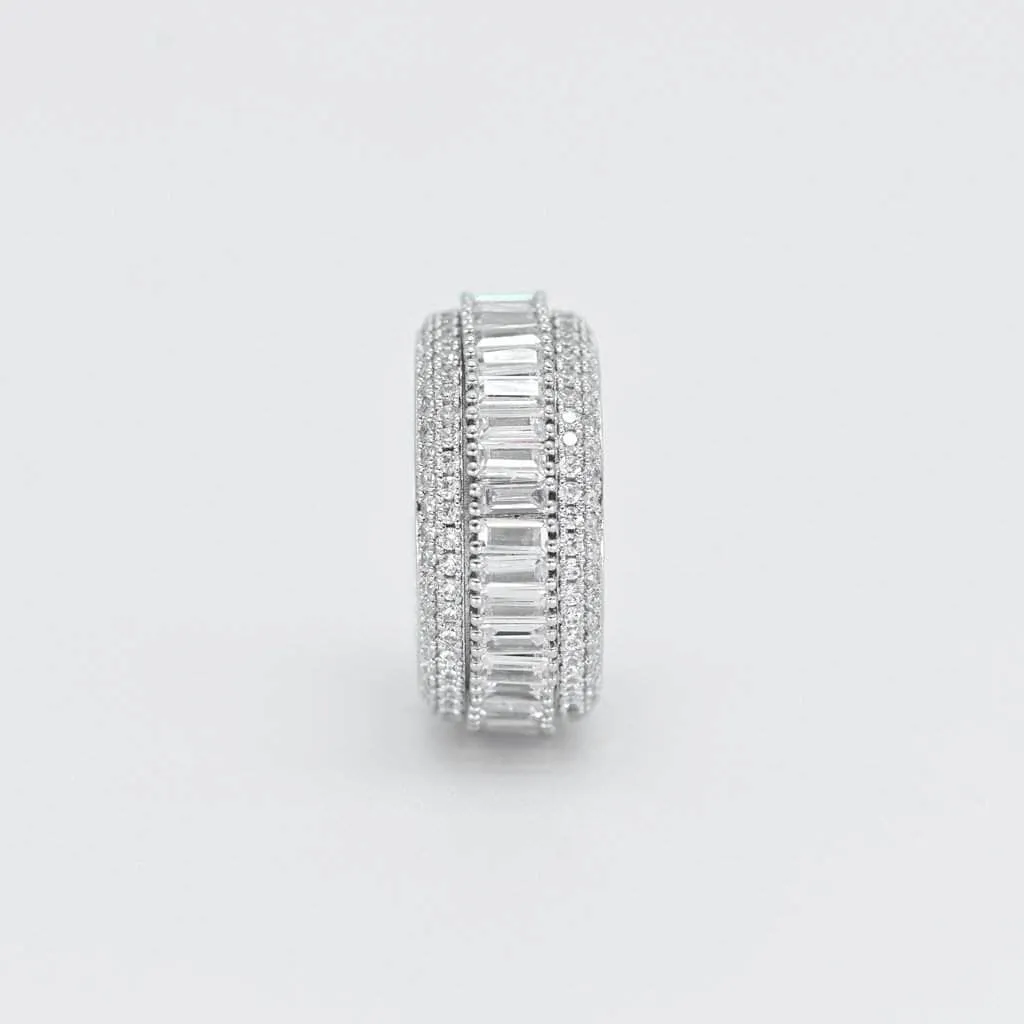 5 Layer Men's Baguette Ring