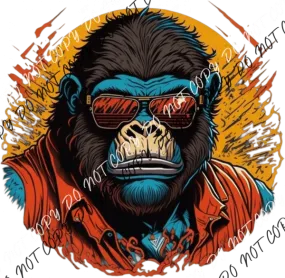 Ape with Sunglasses DTF Transfer