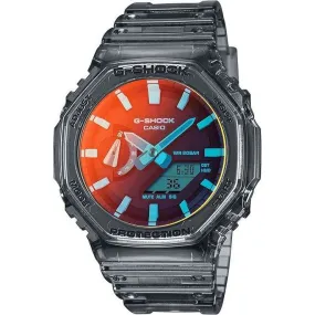 CASIO G-SHOCK BEACH TIME LAPSE SERIES GREY SKELETON MEN WATCH GA-2100TLS-8AJF