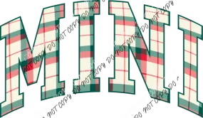 Christmas Plaid Mini DTF Transfer