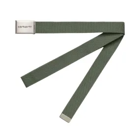 Cintura Carhartt WIP Clip Belt Chrome Verde Dollaro