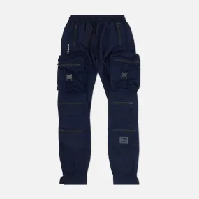 Eight & Nine Combat Nylon Iridescent Navy Joggers