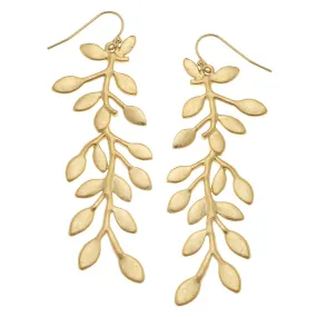 Gold Vine Earrings