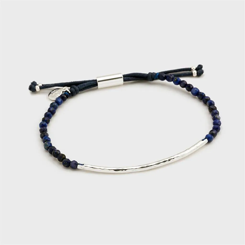 Gorjana Power Gemstones Wisdom Lapis Silver Bracelet