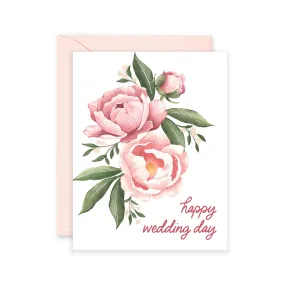 Happy Wedding Day Bouquet Card