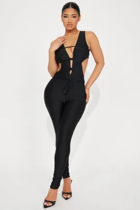 Moving Forward Jumpsuit - Black