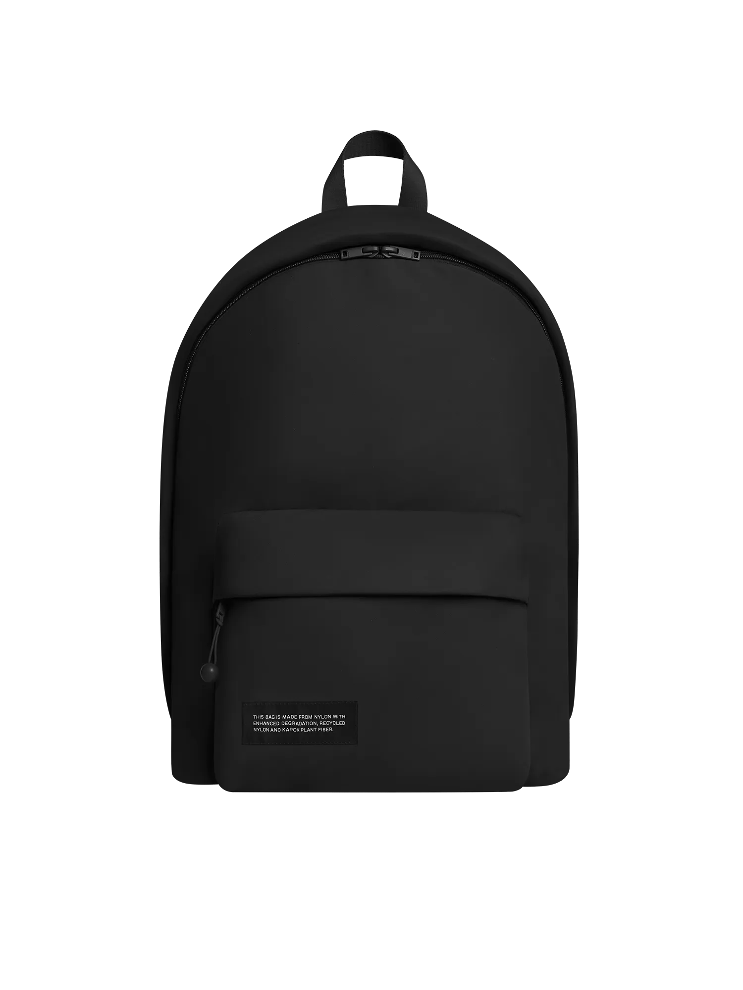 Nylon Padded Backpack—black