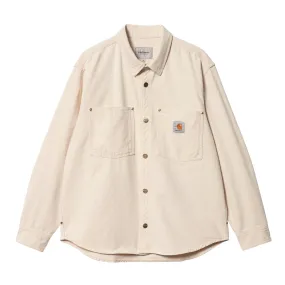 Overshirt Uomo Carhartt WIP Derby Shirt Jac Bianco Panna