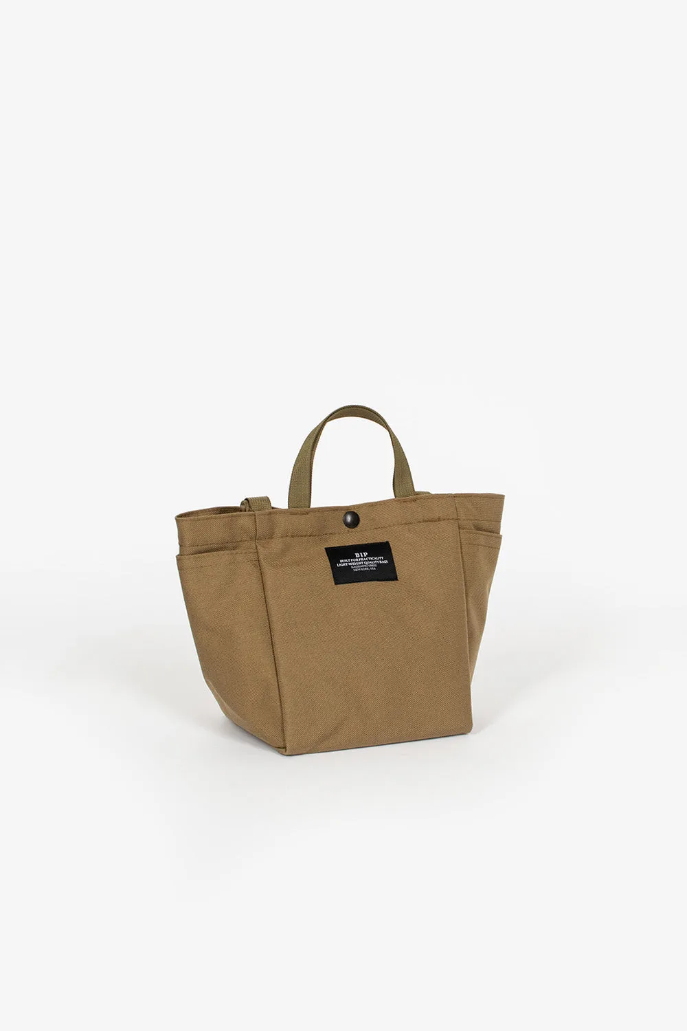 Small Side Pocket Tote Khaki